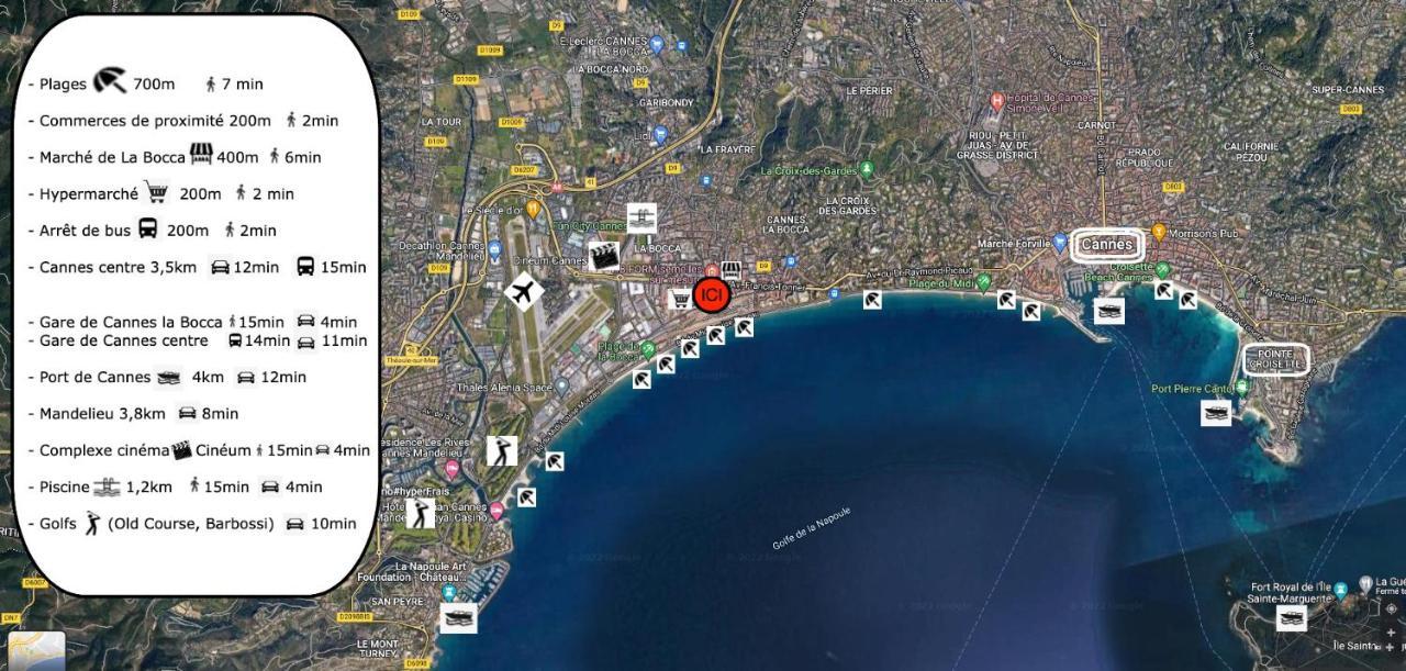 Cannes, Mer A 500 M, Maison Rare Екстер'єр фото